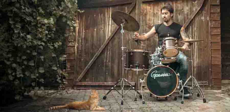 Drummer Sotiris Koutsonanos