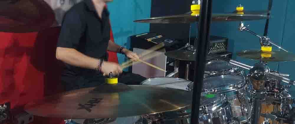 recording drums Studio F