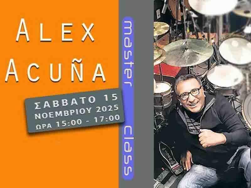 Alex Acuña – The Legend of Percussion Comes to Athens for a Unique Master Class November 15