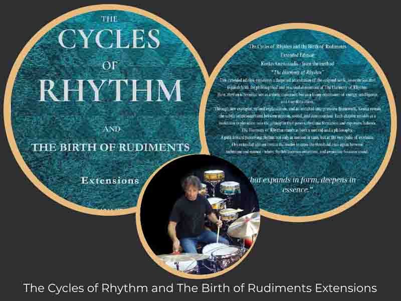 The Cycles of Rhythm and The Birth of Rudiments by Kostas Anastasiadis 2nd GREAT book